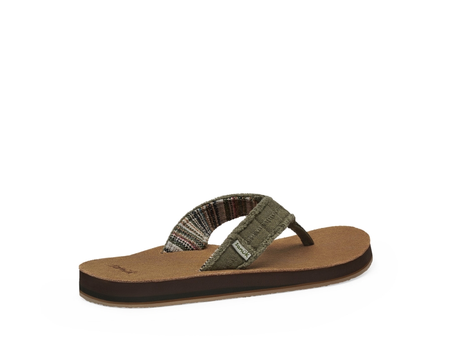 Sanuk M Fraid Not St Dark Olive
