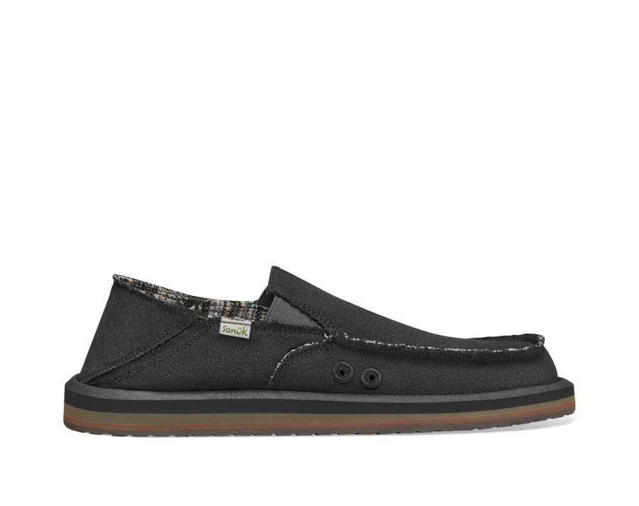 Sanuk M Vagabond St Hemp Black