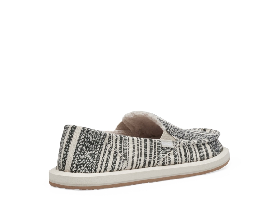 Sanuk W Donna Blanket Chill Natural-Black