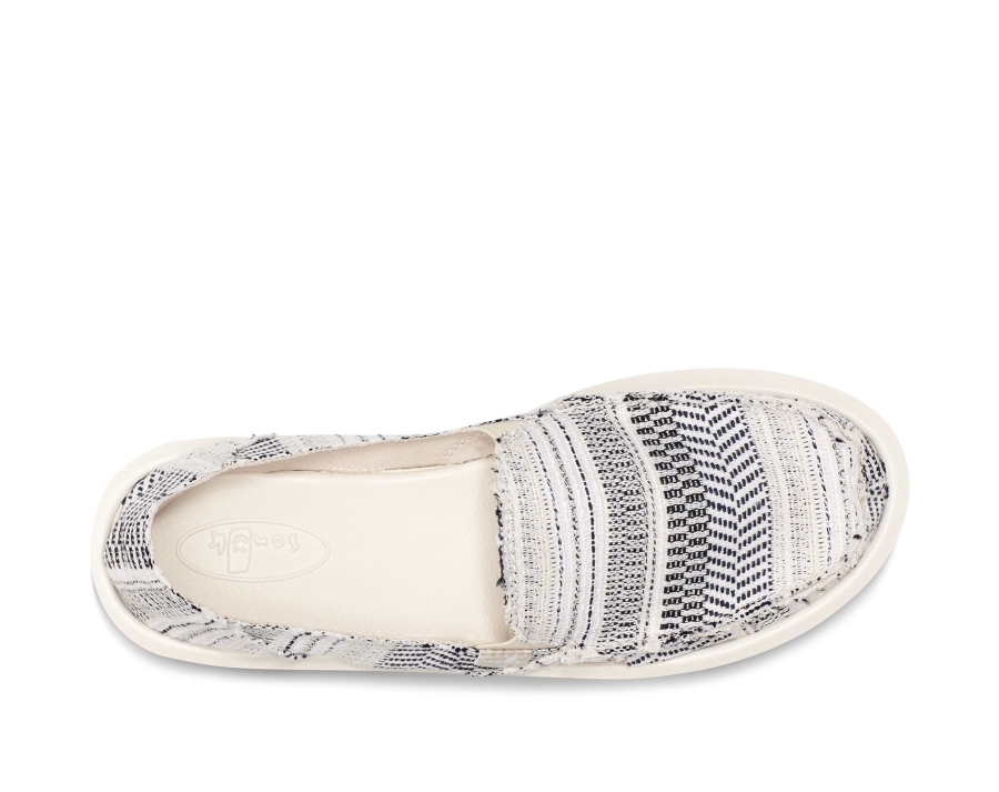 Sanuk W Donna Boho Black-White