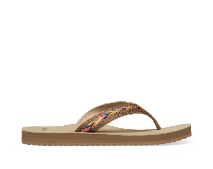 Sanuk W Fraidy Hemp Rainbow