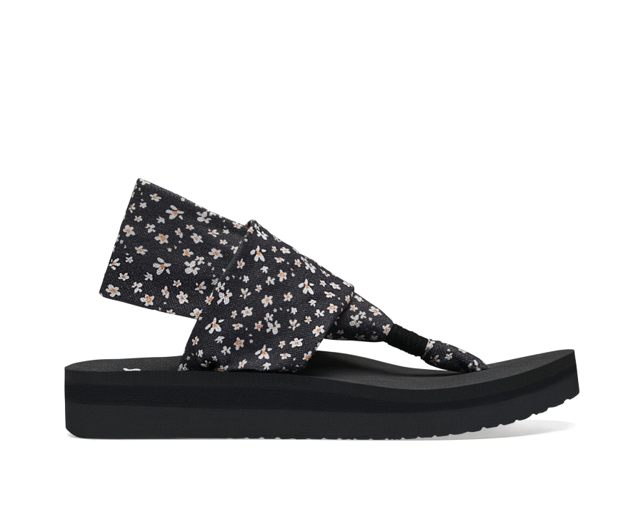 Sanuk W Sling St Midform Microfloral Black