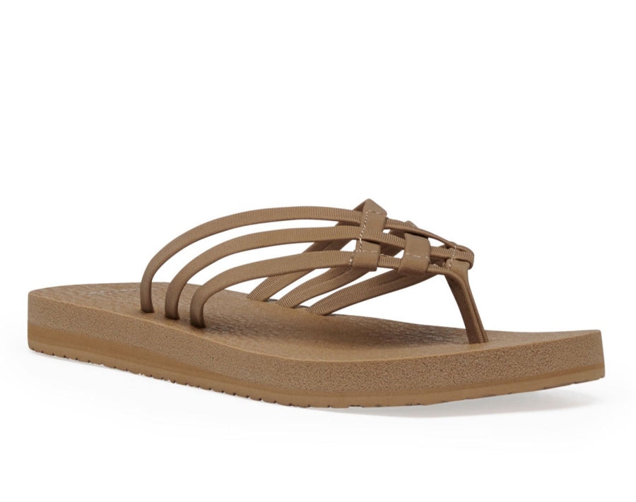 Sanuk W Yoga Sandy Tobacco Brown