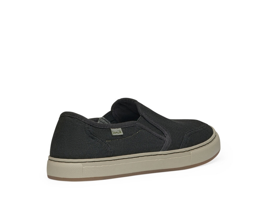 Sanuk Tideline Hemp Washed Black