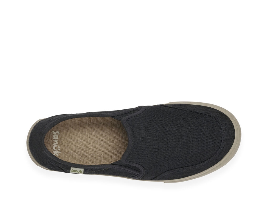 Sanuk Tideline Hemp Washed Black
