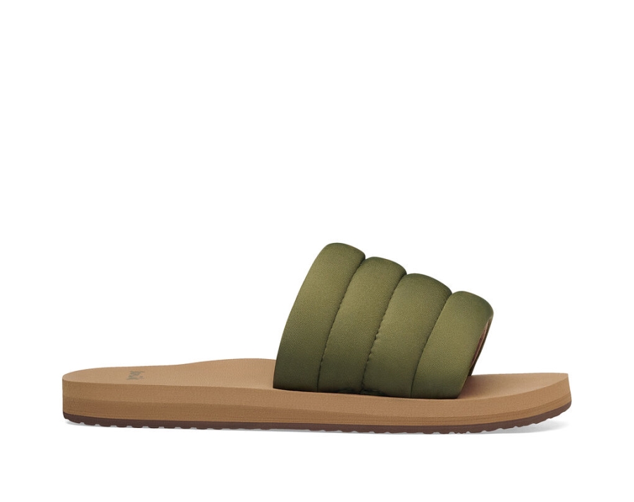 Sanuk Puff N Slide St Dark Olive