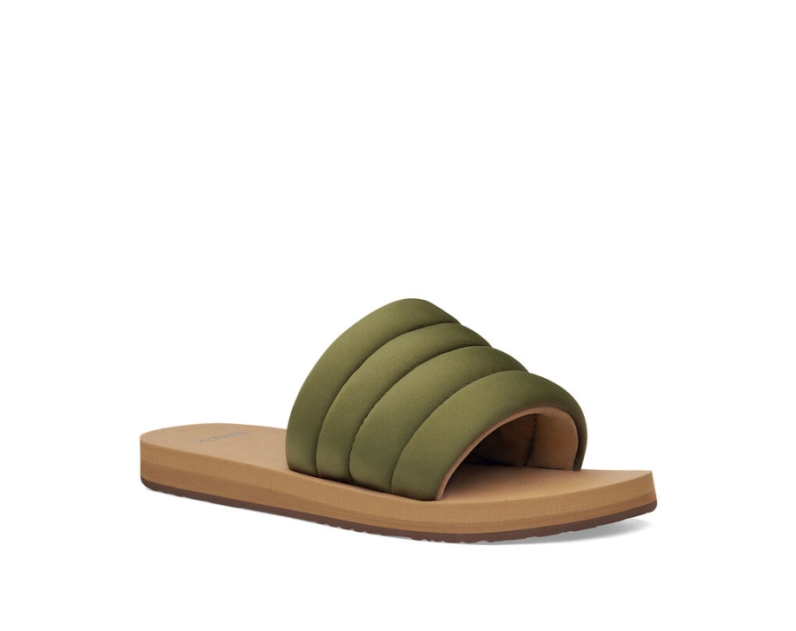 Sanuk Puff N Slide St Dark Olive