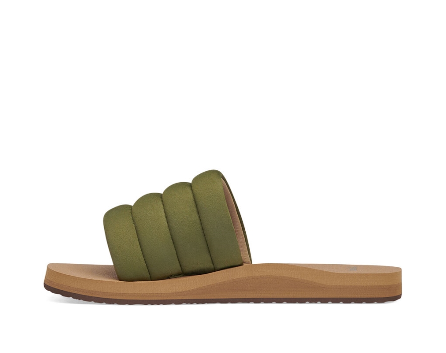 Sanuk Puff N Slide St Dark Olive
