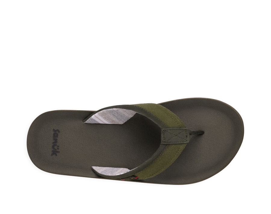 Sanuk Big Swell St Plus Dark Olive