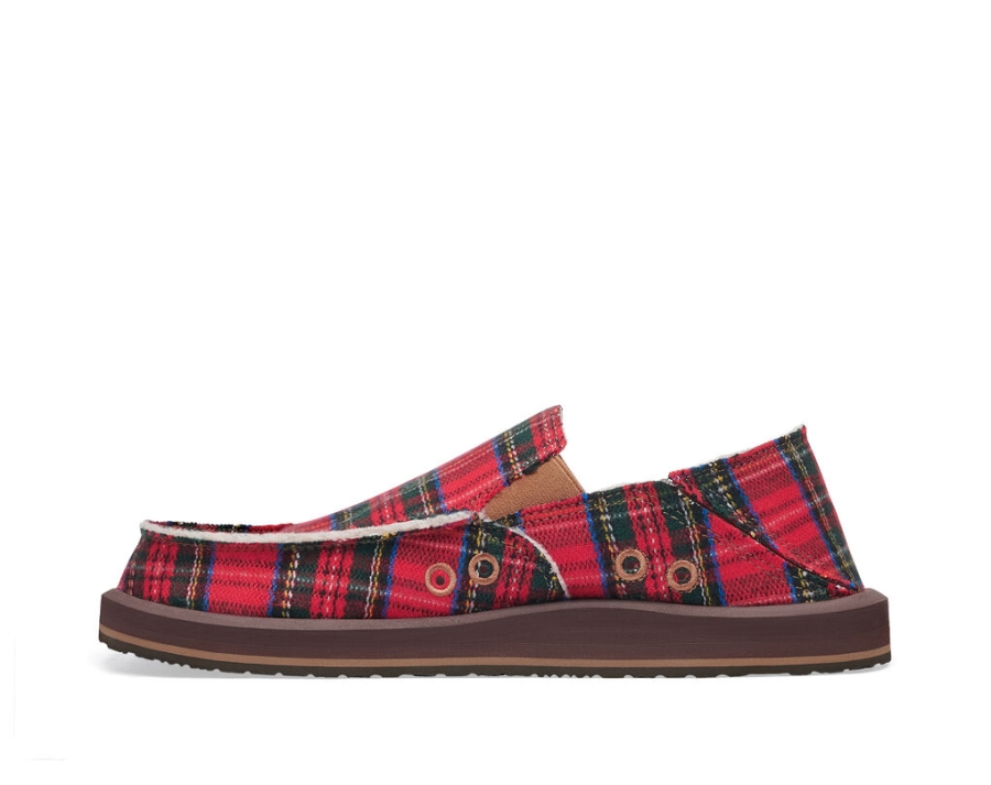 Sanuk Vagabond St Plaid Chill Red Multi