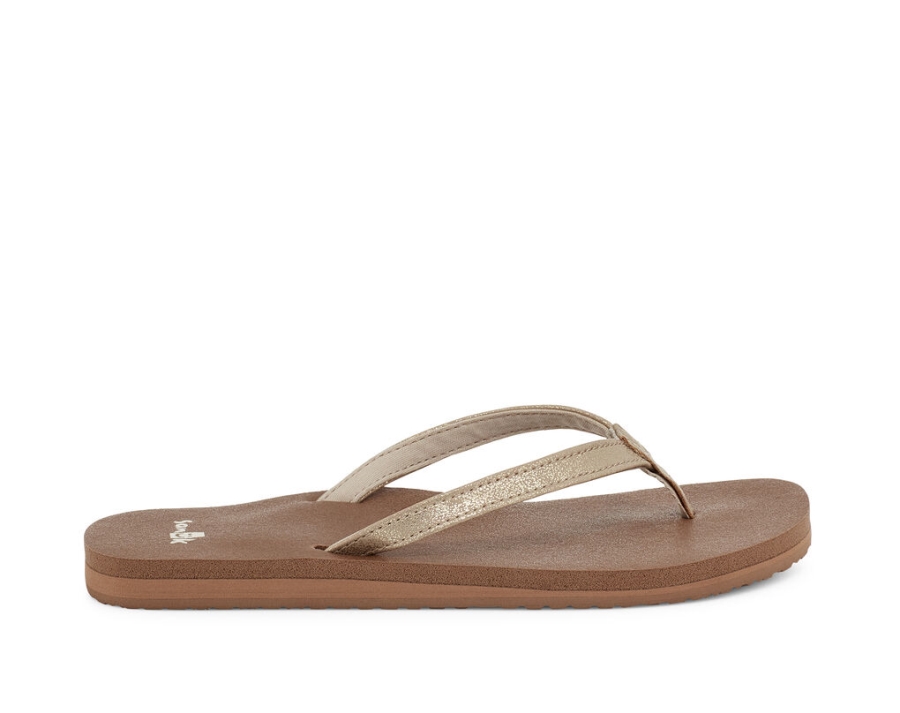 Sanuk Yoga Joy Shimmer Metallic Champagne