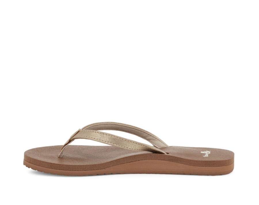 Sanuk Yoga Joy Shimmer Metallic Champagne