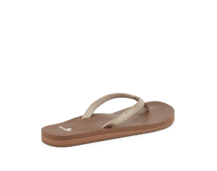 Sanuk Yoga Joy Shimmer Metallic Champagne