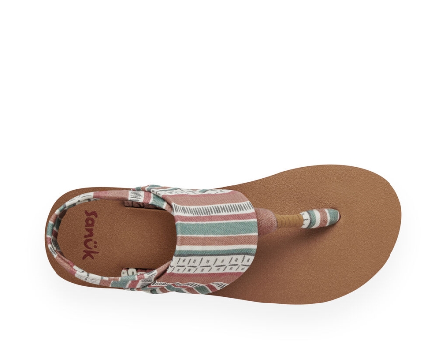 Sanuk Sling St Dash And Stripe Multi