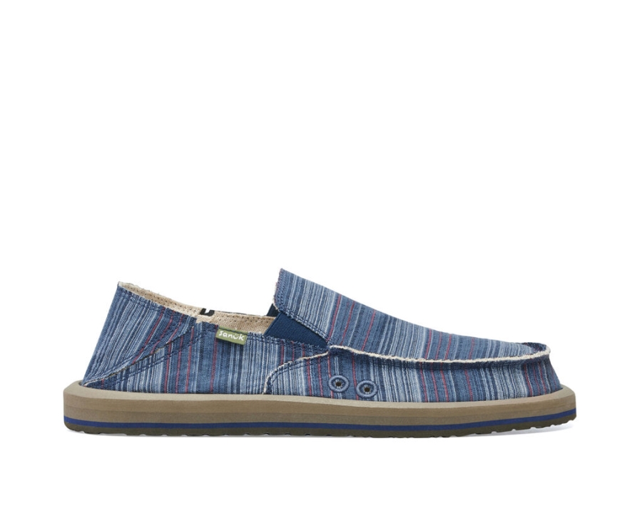 Sanuk Vagabond St Funk Indigo Stripe