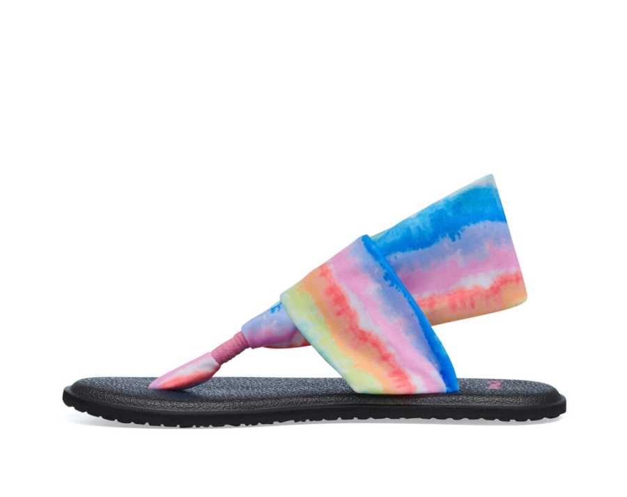 Sanuk Yoga Sling Burst Tie Dye Rainbow