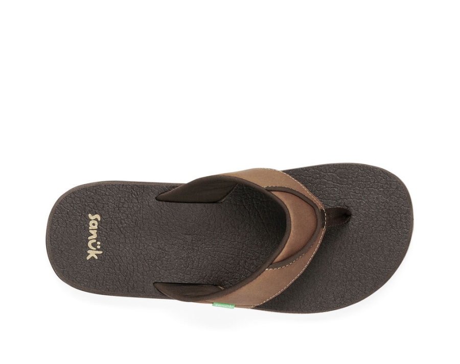 Sanuk Beer Cozy Primo Brown