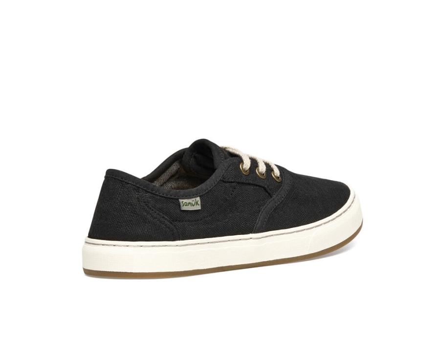 Sanuk Avery Lace Hemp Washed Black