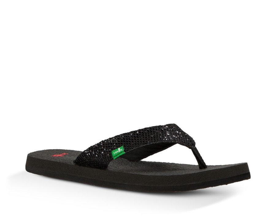 Sanuk Yoga Glitter Black