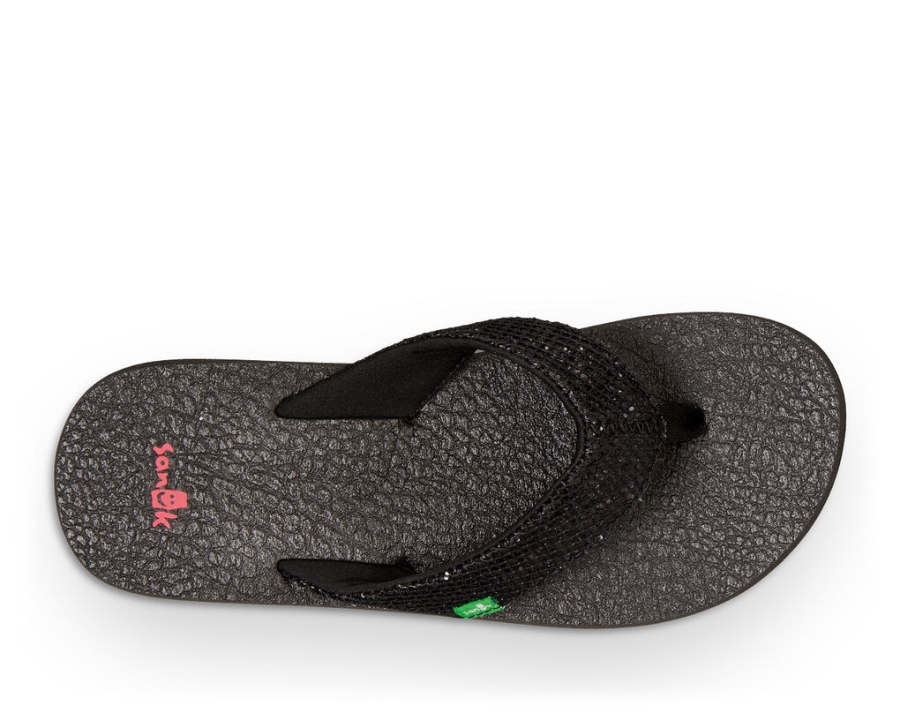 Sanuk Yoga Glitter Black