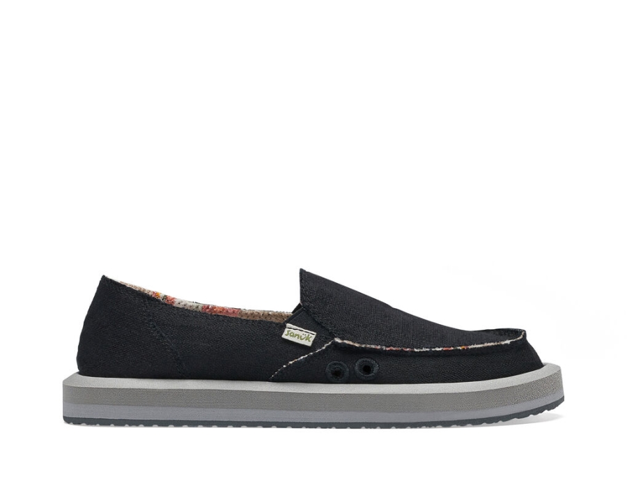 Sanuk Donna St Hemp Ebony