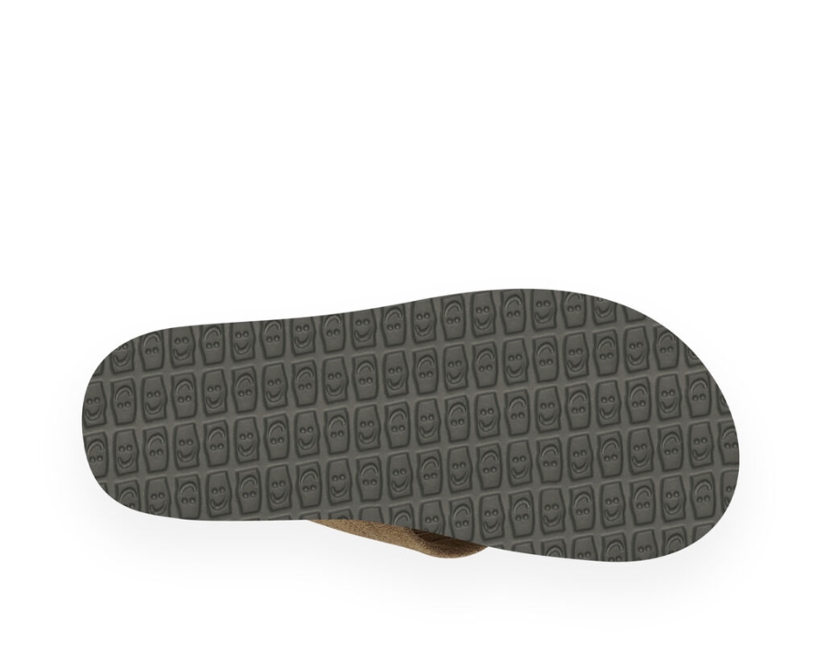 Sanuk Beer Cozy Stacker Suede Tan