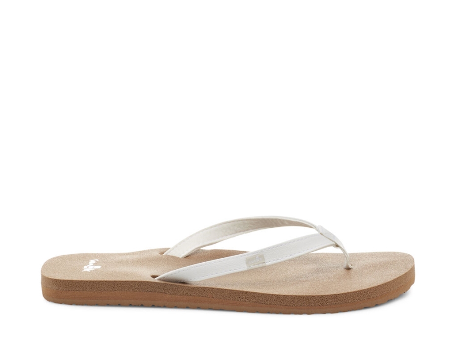 Sanuk Yoga Joy White-Tan