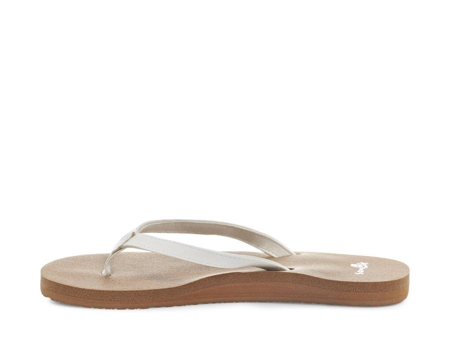 Sanuk Yoga Joy White-Tan