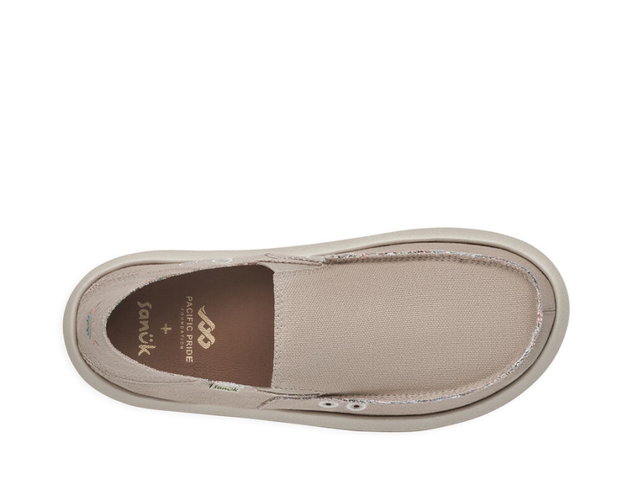 Sanuk Pridewalk Surfer X Ppf Wide Fit Cobblestone