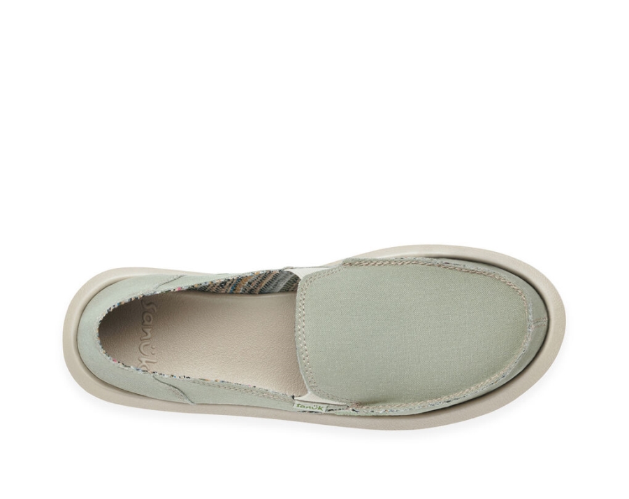 Sanuk Donna Hemp Olive Grey