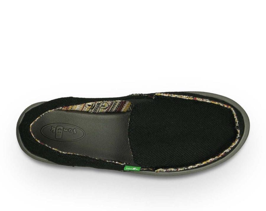 Sanuk Donna Hemp Black