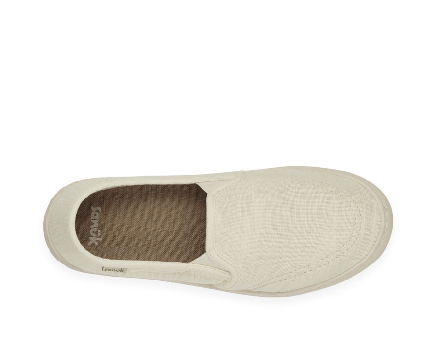 Sanuk Avery Hemp Washed White