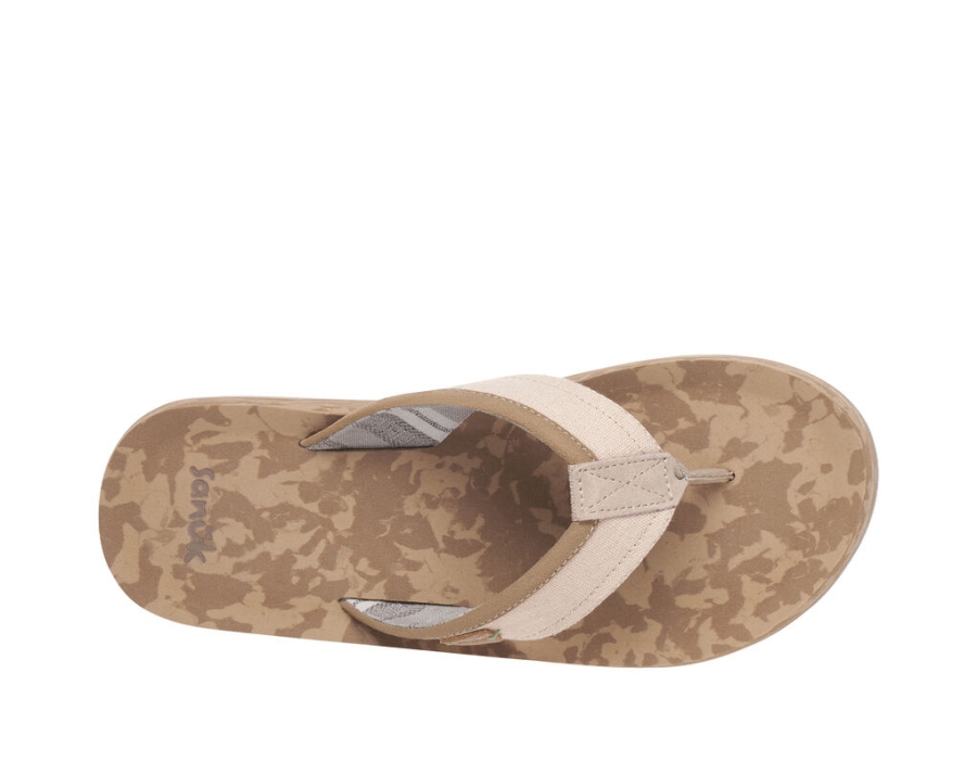 Sanuk Big Swell St Plus Stripe Tan