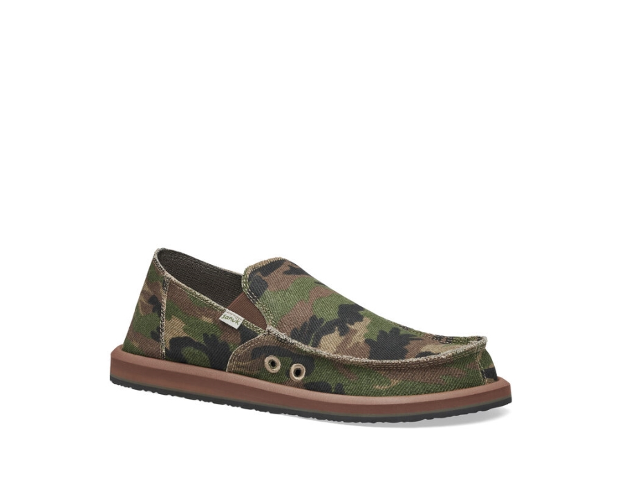 Sanuk Sidewalk Surfer Camo Woodland Camo