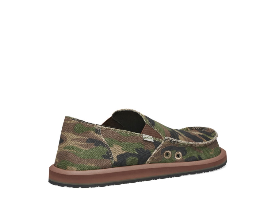 Sanuk Sidewalk Surfer Camo Woodland Camo