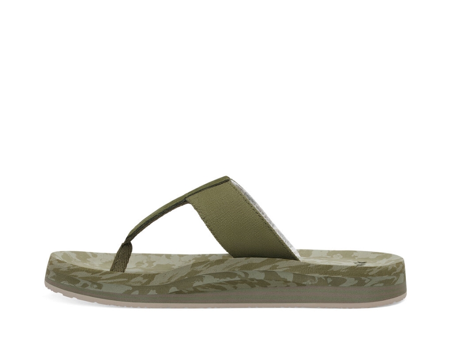 Sanuk Islay St Plus Stripe Dark Olive