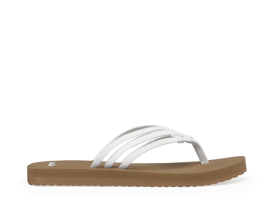 Sanuk Yoga Sandy Tan-White