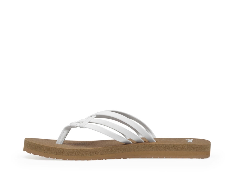 Sanuk Yoga Sandy Tan-White
