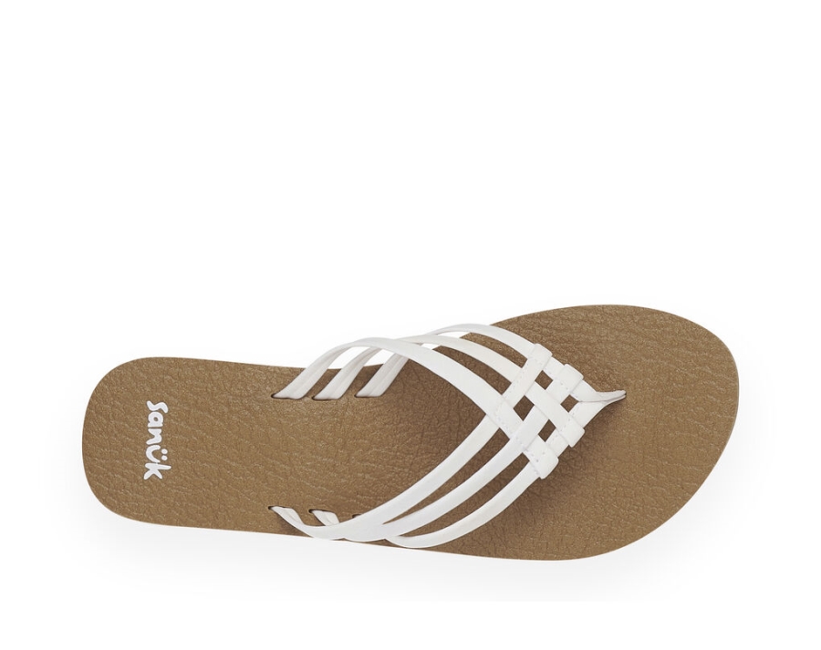 Sanuk Yoga Sandy Tan-White