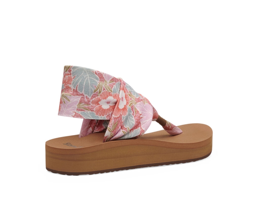 Sanuk Sling St Midform Hibiscus Pink Multi