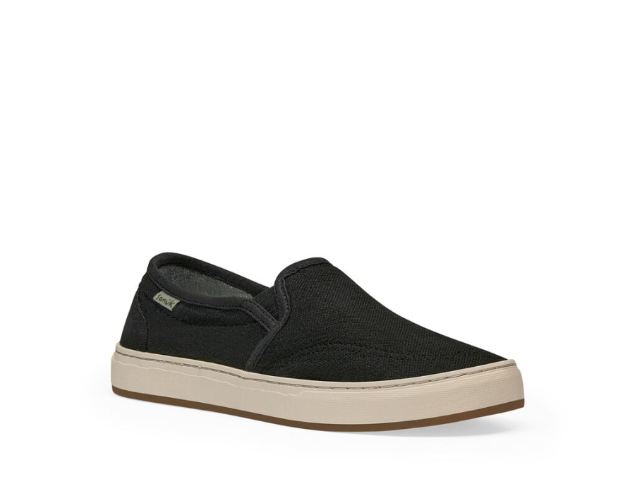 Sanuk Avery Hemp Washed Black