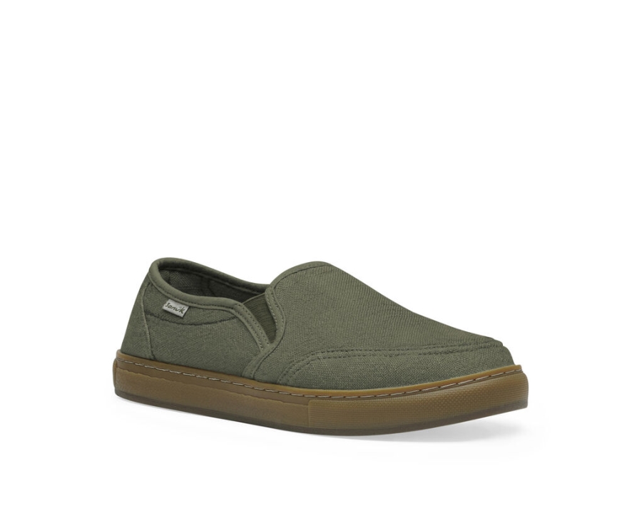 Sanuk Tideline Hemp Washed Dark Olive