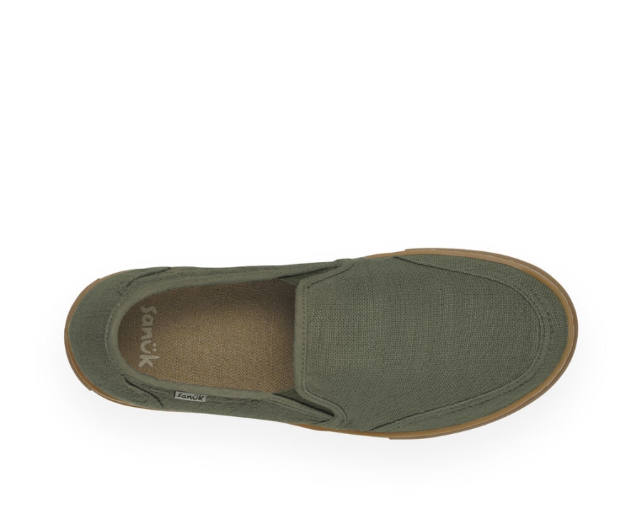 Sanuk Tideline Hemp Washed Dark Olive