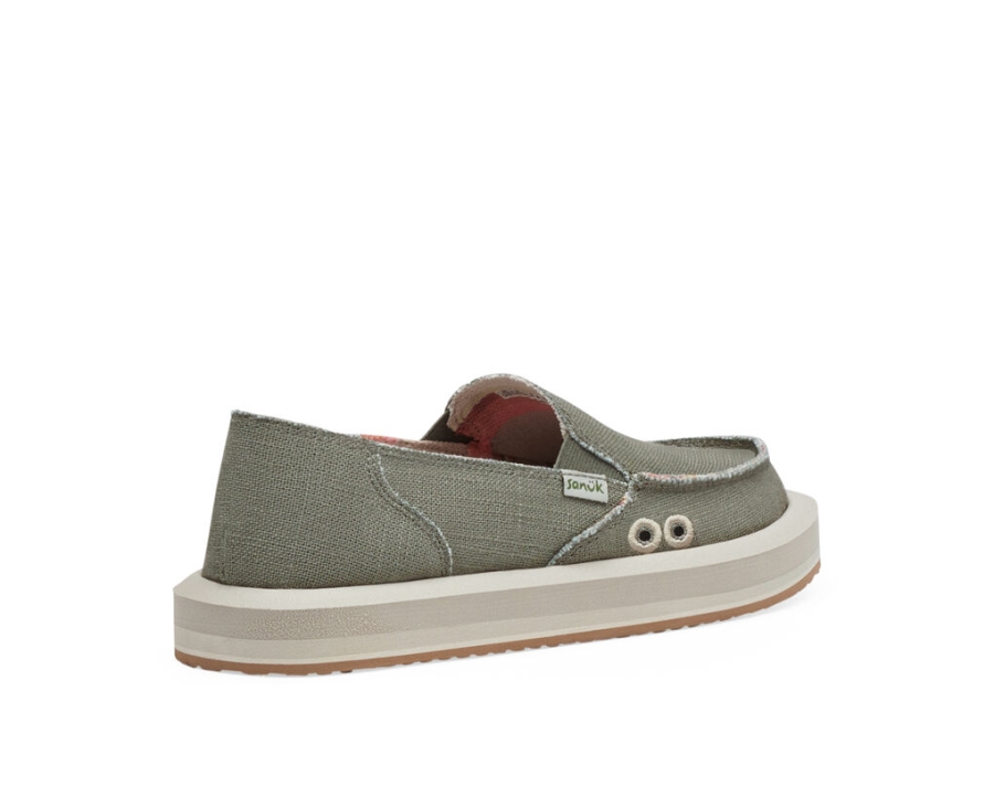 Sanuk Donna St Hemp Smokey Olive