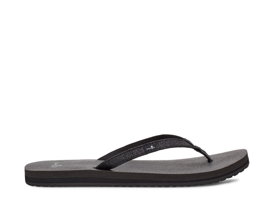 Sanuk Yoga Joy Sparkle Black Sparkle