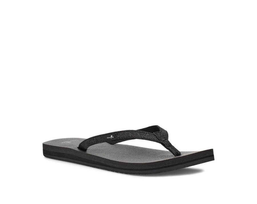 Sanuk Yoga Joy Sparkle Black Sparkle