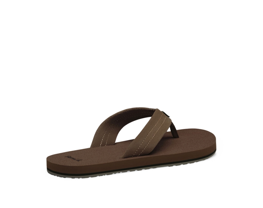 Sanuk Beer Cozy Stacker Suede Brown