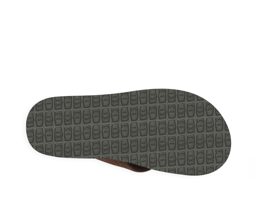 Sanuk Beer Cozy Stacker Suede Brown