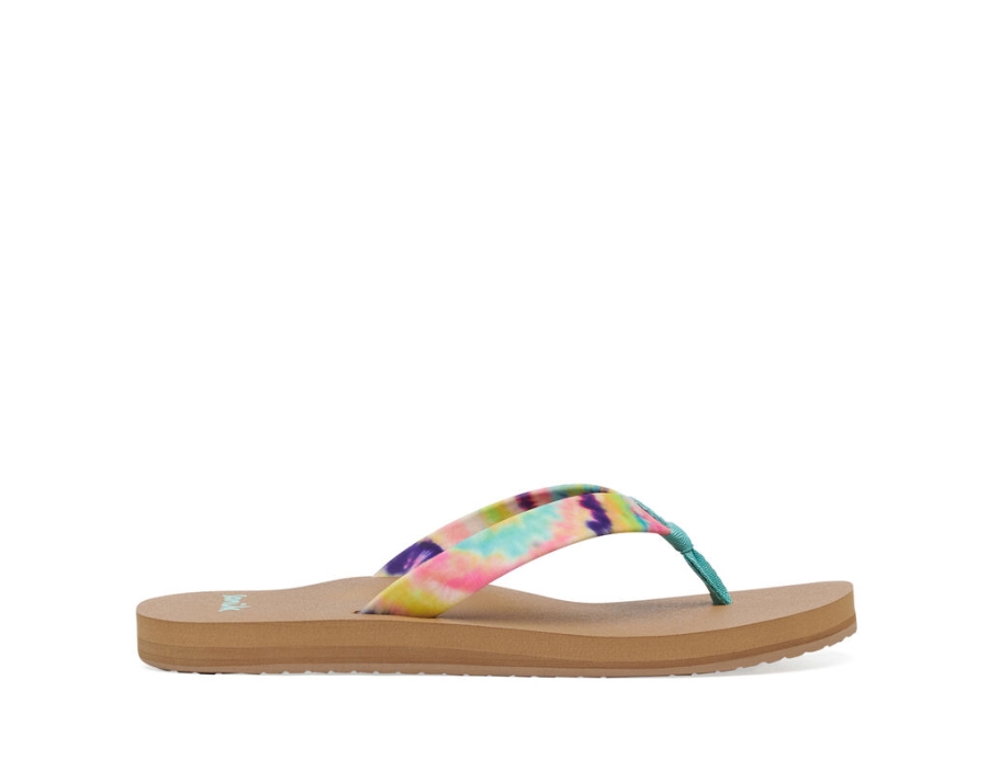 sanuk_ashland_st_tie_dye_turquoise_multi.jpg Sanuk Ashland St Tie Dye Turquoise Multi - Image 1
