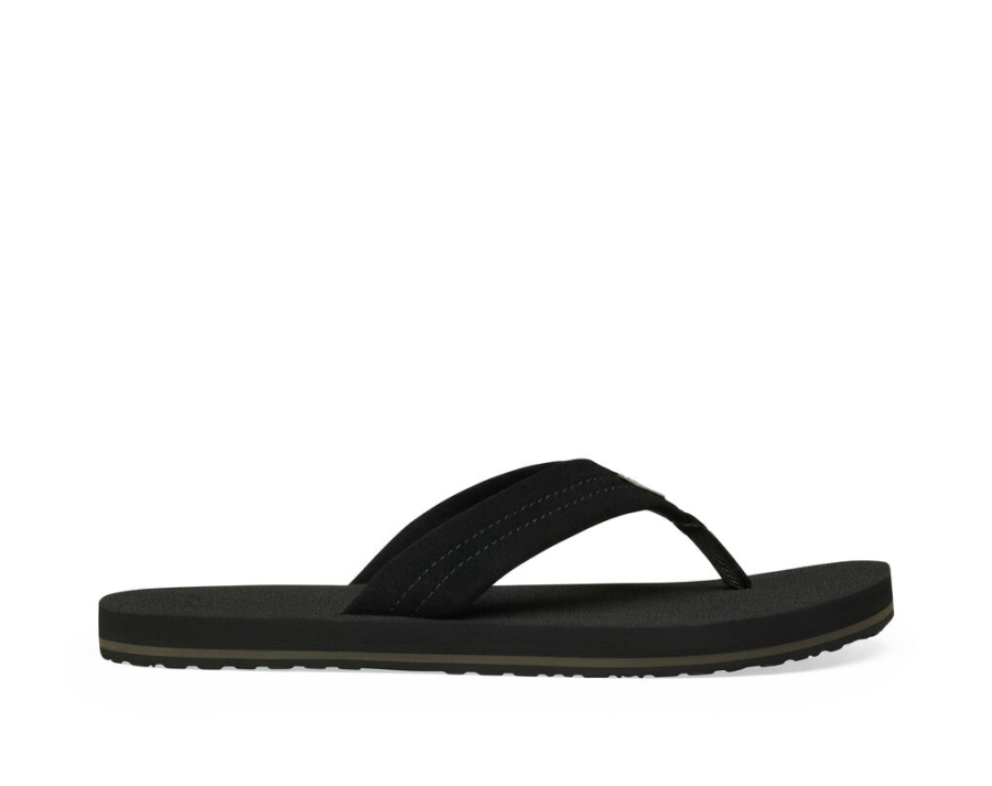 sanuk_beer_cozy_stacker_suede_black.jpg Sanuk Beer Cozy Stacker Suede Black - Image 1